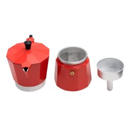 Cafeteira Italiana Vermelha 6 Xícaras - Mimo Style - 4