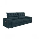Ver imagem 6 de Sofá Oscar Plus 2,06m Retrátil/reclinável Suede Petróleo - Xflex