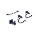 Ver imagem 6 de Kit Acessórios de Banheiro Lavabo 4 Peças Preto Fosco Luxo Ikab07