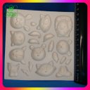 Ver imagem 3 de Molde silicone Bosque Cervo Guaxinim Coelho Esquilo Raposa Porco Espinho 8 Modelos