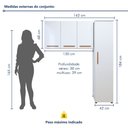 Ver imagem 3 de Lavanderia Modulada 1 Armário Multiuso e Armário Aéreo Jundiaí