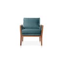 Ver imagem 2 de Poltrona Decorativa Linho Azul Lua