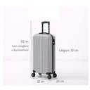 Ver imagem 2 de Mala Viagem Rigida Abs Bordo Pequena Giro 360 Mao Padrao Cinza