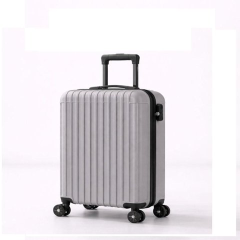 Mala Viagem Rigida Abs Bordo Pequena Giro 360 Mao Padrao Cinza