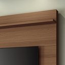 Ver imagem 3 de Estante Home Theater Órbis Castanho/off White para Tv até 55” - Hb Móveis