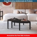 Ver imagem 3 de Mesa de Centro Orgânica Artesano 60 Cm (largura) em Mdp Nero (preto) e Pés em Madeira Maciça