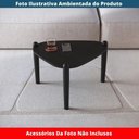 Ver imagem 4 de Mesa de Centro Orgânica Artesano 60 Cm (largura) em Mdp Nero (preto) e Pés em Madeira Maciça