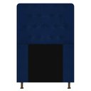 Ver imagem 2 de Cabeceira Brenda Para Cama Box Solteiro 100cm com Capitonê Suede - Ecotec Decor:Azul Marinho