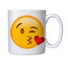 Caneca de Porcelana Emoji Piscando e Mandando Beijo Apaixonado - 1