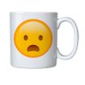 Caneca de Porcelana Emoji Surpreso Boca Caida - 1