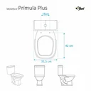 Ver imagem 3 de Tampa de Vaso Acrilico Primula Plus Branco para Bacia Fiori 6Lpf