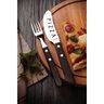 Jogo de Talheres para Pizza 4 Peças Tramontina Aço Inox Cabo Castanho Estojo de Madeira - 5
