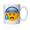 Caneca de Porcelana Emoji Triste Com Gotas - 1