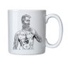 Caneca de Porcelana Estatua de Homem Tatuada - 1