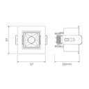 Ver imagem 2 de Spot de Embutir Stella Square Recuado Direcionável Micro LED 15° Alto Irc 90 3W Bivolt Branco