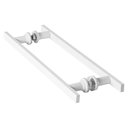 Ver mais imagens de Puxador De Porta Branco Vidro Pivotante Madeira 20cm M.S