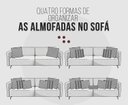 Ver imagem 5 de Kit 3 Capas de Almofada 43x43cm Geométrica Tecido Veludo 100% Poliéster