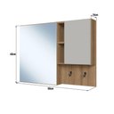 Ver imagem 4 de Espelheira de Banheiro com 2 Portas e Nichos 80cm Multimóveis Crpro-EPL005 Mel/Arenas