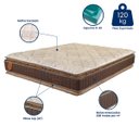 Ver imagem 4 de Colchão Casal Prorelax Bali 138x188x28 Molas Ensacadas Pillow Top Duplo - Marrom