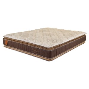 Colchão Casal Prorelax Bali 138x188x28 Molas Ensacadas Pillow Top Duplo - Marrom