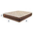 Ver imagem 5 de Colchão Casal Prorelax Bali 138x188x28 Molas Ensacadas Pillow Top Duplo - Marrom