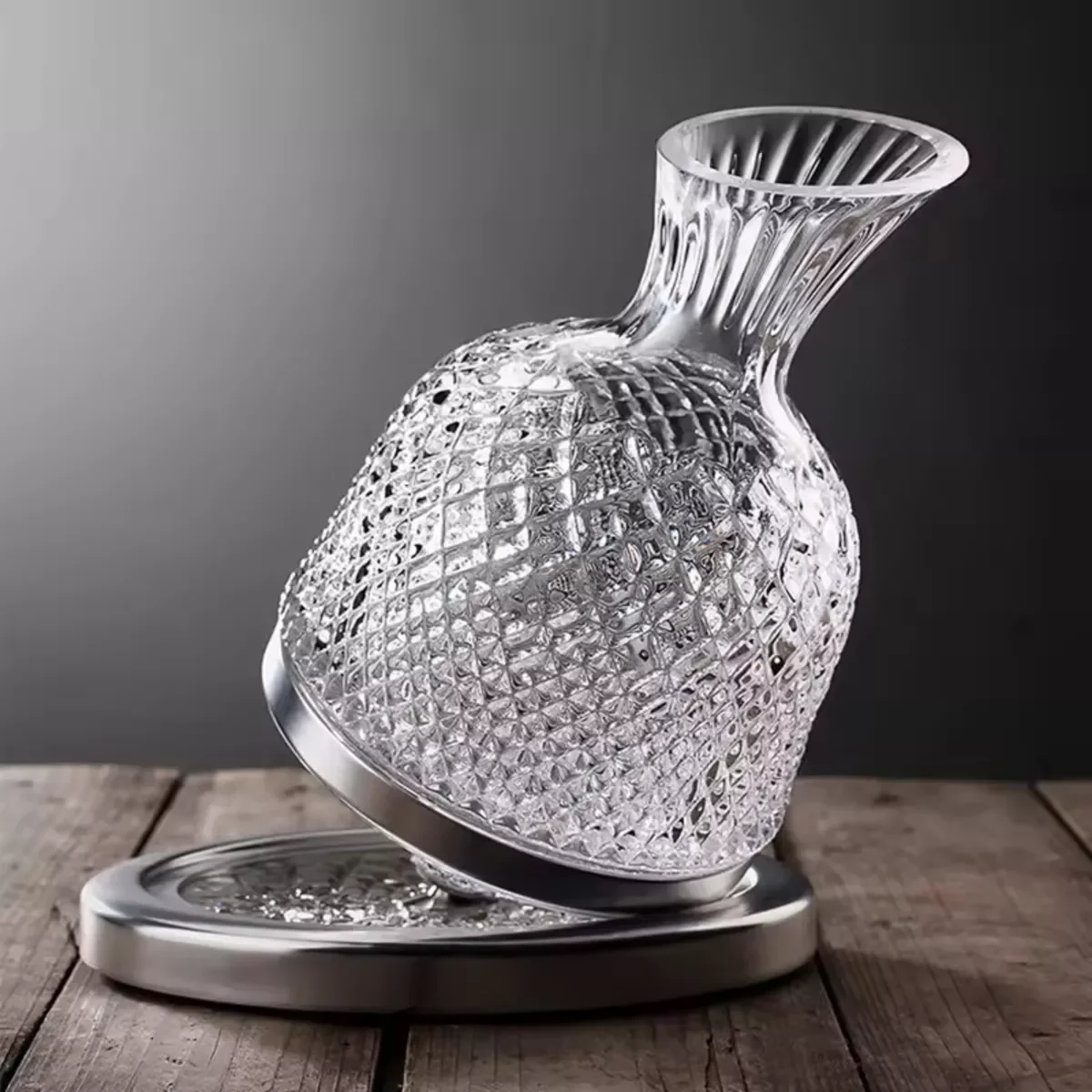 Decanter Vinho 1,5l Vidro Giratório 360° - 4