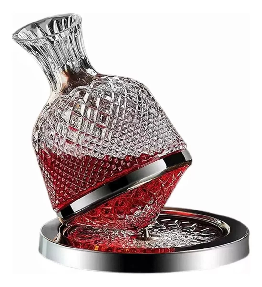 Decanter Vinho 1,5l Vidro Giratório 360° - 1