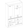 Guarda Roupa Solteiro 03 Portas 22520 Amendola Off White Flex Demobile - 10