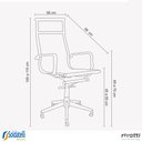 Ver imagem 6 de Kit 6 Cadeiras Office Sevilha Alta Telinha Várias Cores - Rivatti