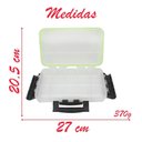Ver imagem 5 de Maleta Organizadora Multiuso com Divisórias Transparentes 27cm