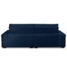 Sofá Retrátil e Reclinável 3 Lugares com Molas 2,50m Dani Suede Azul Adonai Estofados - 5