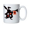 Caneca de Porcelana Coelho Alice no Pais das Maravilhas Naipes de Baralho - 1