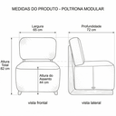 Ver imagem 6 de Poltrona Decorativa Orgânica Celine Bouclé Base Madeira Maciça Luxo Sala Recepção Quarto Cinsultório
