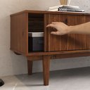 Ver imagem 2 de Rack para Sala TV 75 Madeira 2 Gavetas Castanho 175 cm Simona Idimex
