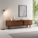 Ver mais imagens de Rack para Sala Tv 75 Madeira 2 Gavetas Castanho 175 Cm Simona