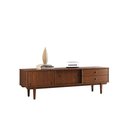 Ver imagem 2 de Rack para Sala Tv 75 Madeira 2 Gavetas Castanho 175 Cm Simona