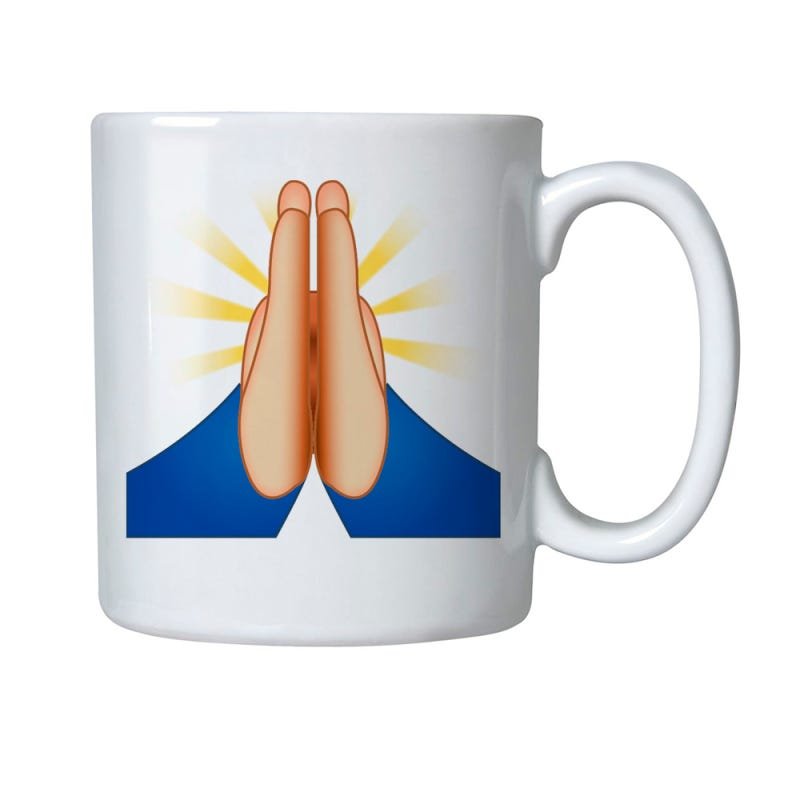 Caneca de Porcelana Emoji Agradecer - 1