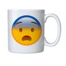 Caneca de Porcelana Emoji Assustado Suadeira - 1
