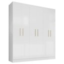 Ver imagem 1 de Guarda Roupa Casal Ipê 6 Portas Branco Fosco - Kits Paraná