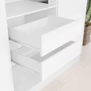 Ver imagem 3 de Guarda Roupa Casal Ipê 6 Portas Branco Fosco - Kits Paraná