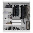 Ver imagem 2 de Guarda Roupa Casal Ipê 6 Portas Branco Fosco - Kits Paraná