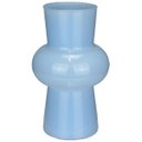 Ver imagem 1 de Vaso Decorativo de Vidro Azul 20x12x12cm Enfeite Sala Mesa Estante Aparador