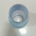 Ver imagem 2 de Vaso Decorativo de Vidro Azul 20x12x12cm Enfeite Sala Mesa Estante Aparador