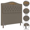 Ver imagem 3 de Cabeceira Cama Box Casal Queen 160cm com Calçadeira Baú Imperial J02 Corano Areia