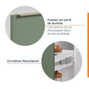Ver imagem 6 de Balcão Suspenso Porta Tempero 20cm sem Tampo Ipanema CabeCasa MadeiraOriginals Branco/Verde Folha