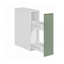 Ver imagem 5 de Balcão Suspenso Porta Tempero 20cm sem Tampo Ipanema CabeCasa MadeiraOriginals Branco/Verde Folha