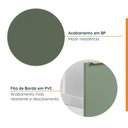 Ver imagem 7 de Balcão Suspenso Porta Tempero 20cm sem Tampo Ipanema CabeCasa MadeiraOriginals Branco/Verde Folha