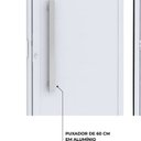 Ver imagem 5 de Porta de Alumínio de Giro Lambri com Puxador de 60 cm 215x95cm Lucasa Ideale Abertura Esquerda Branco