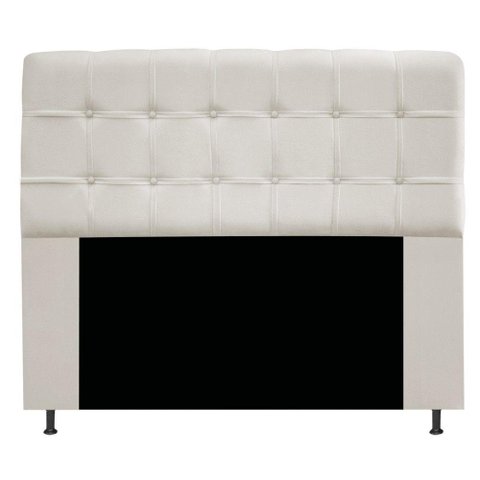 Cabeceira Estofada Mel 140 Cm Casal Suede Bege