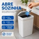 Ver imagem 3 de Lixeira Inteligente 18 Litros Sensor Automático Branco